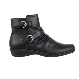 Miso Womens/Ladies Low Wedge Ankle Boots / Black